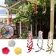 thumbnail image 1 of Xihbxyly Reflectores Repelentes de Aves, Molinetes de Mylar Brillante, Dispositivo Disuasorio Ecológico, Decoración para Jardín, Se Activan con El Viento, Fácil Instalación, Paquete de 3, 15.8 Pulgad, 1 of 4