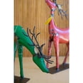 thumbnail image 4 of Kalalou Inc Set Of Two Recycled Metal Deer - One Each Color, 4 of 5
