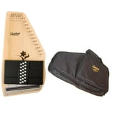 Oscar Schmidt 21 Chord Autoharp w/ Gig Bag, Flower Shaped Soundhole, OS45CE-AC445