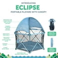 thumbnail image 5 of Go With Me Eclipse Deluxe Portable Playard with Canopy - Blue Wave (Unisex), 5 of 9
