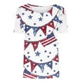 thumbnail image 4 of Fznquz July 4th Summer Tops for Women 2025 Independence Day Casual Tee Patriotic Trendy Blouses for Women, 4 of 4