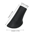 thumbnail image 2 of OULII 6Pcs Highstrength Rubber Walking Stick Tips Universal Trekking Pole Replacement Covers, 2 of 8