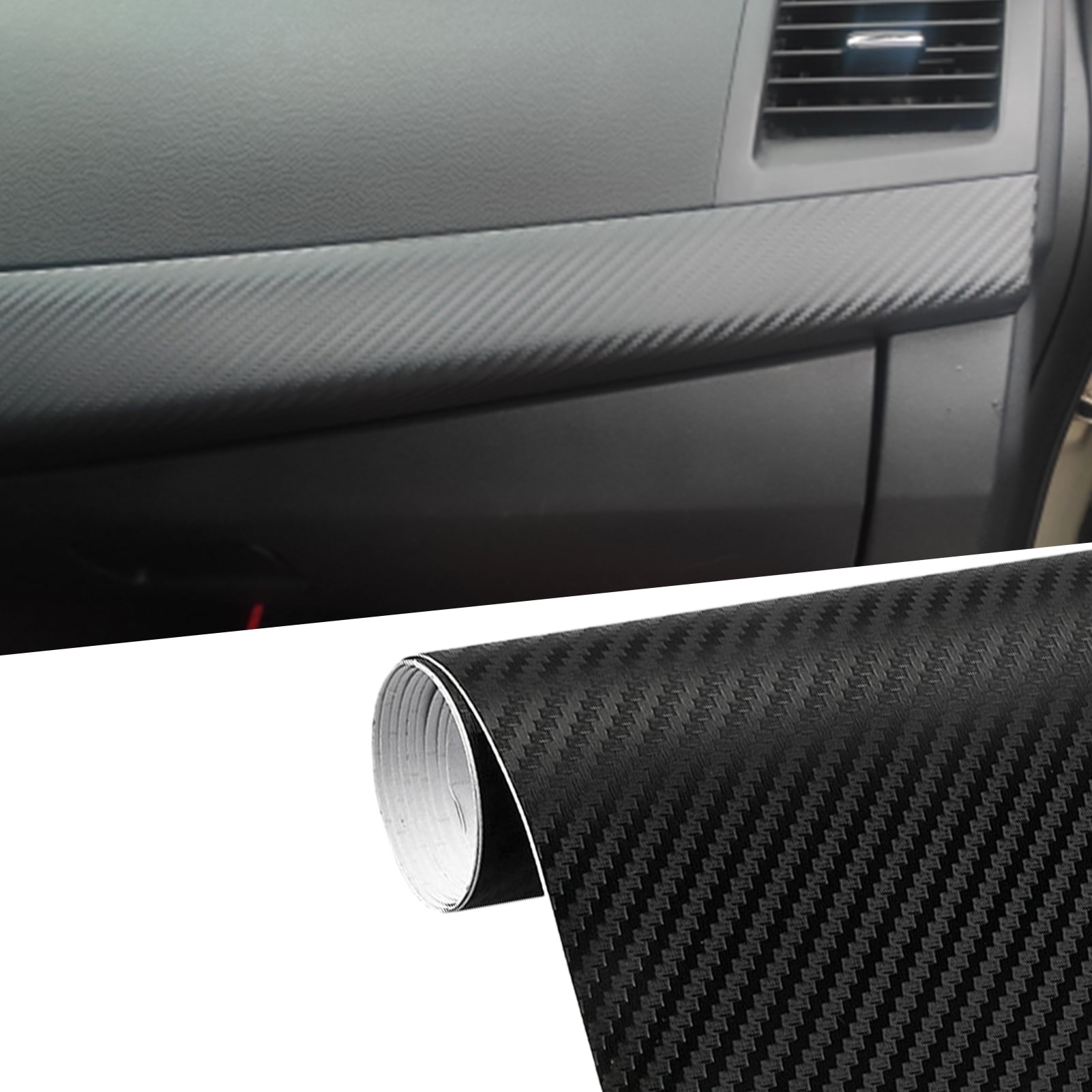 5D Carbon Fiber Vinyl Car Wrap Sheet Anti Scratch Sticker Decal Car Accessories