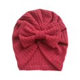 thumbnail image 1 of Gorro de lana con lazo de punto tipo gofre para bebé, gorro estilo indio, para otoño e invierno, 1 of 6