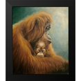 thumbnail image 2 of Skorepa, Jan 15x17 Black Modern Framed Museum Art Print Titled - Ape with Suckling, 2 of 5