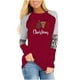 thumbnail image 1 of Camisas Navideñas Para Mujer Tops de Manga Larga Blusa Informal Con Estampado de Cuello Redondo de Moda Odeerbi  ODB201738, 1 of 5