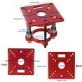 thumbnail image 3 of Adjustable Router Lift Base,Aluminum Alloy Steel 4 Jaw Clamping,Router Lifting System Trimming Base,for Small Table, 3 of 8