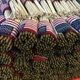 thumbnail image 3 of 12 pack Small American Flags on Stick 5x8 Inch/Mini American US Flags/American Hand Held Stick Flags Spear Top (5x8 Inch-12 pack), 3 of 7
