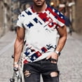 thumbnail image 2 of Stamzod American Flag Graphic Tees Men Short Sleeve Patriotic Shirt 4Th of July Casual T Shirts White M, 2 of 5