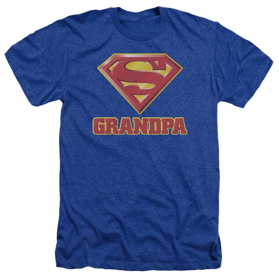 Superman - Super Grandpa - Heather Short Sleeve Shirt - Large