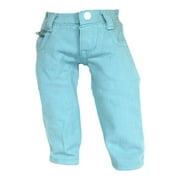 Arianna Blue Colored Zip Ticket Pocket Jeans Fits 18 inch Dolls