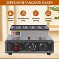 thumbnail image 5 of M optimized 25pcs Mini Dutch Pancakes Maker Machine, 850W Commercial Electric Waffle Machine Non-Stick Dorayaki Maker Mini Pancakes Maker with 50-300℃ Temperature Timer Separate Control, 5 of 8