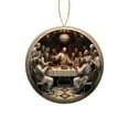 thumbnail image 1 of Adorno del árbol de Navidad 2024 - Colgante 3D de bendición de nacimiento, decoración acrílica de 8 cm para colgar de chimenea, corona y regalos, 1 of 7