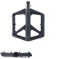 thumbnail image 5 of ZHAOCHENG Pedal de bicicleta MTB, rodamiento sellado de Pedal plano antideslizante de nailon de 9/16 pulgadas para bicicleta de carretera BMX, negro, 5 of 5