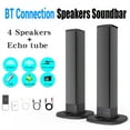 thumbnail image 3 of Separable All-in-One Home Theater Sound Bar, Surround Sound System TV Soundbar with 4pcs 5W Magnetic Speakers and 1pc Echo Tube, Supports Wireless, AUX Connection for PC/Gaming/Projectors, TWS, Black, 3 of 12