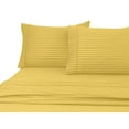 thumbnail image 2 of 600 Thread Count 100% Cotton Wrinkle Free Striped Sheet Set (Twin XL, Gold), 2 of 3