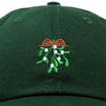 thumbnail image 2 of DALIX Christmas Holidays Mistletoe Hat Womens Embroidered Baseball Cap in Dark Green, 2 of 6