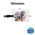 thumbnail image 3 of Neapolitan Mastiff Dog Watercolor Style Faux Leather Travel Luggage Tag, 3 of 7
