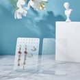 thumbnail image 5 of 4 Pack 72 Holes Acrylic Earring Holder Organizer Ear Studs Jewelry Storage Display Rack Showcase Earrings Display Stand Earring Storage, 5 of 5