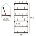 thumbnail image 6 of Sorbus Mug Rack for Wall - Small Rustic Coffee Mug Holder Wall Mount with 21 Hooks, Coffee Cup Display Rack, 6-Tier Metal Mug Organizer for Home, Kitchen & Bar, Coffee Station, Dining Room, 6 of 7