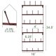 thumbnail image 2 of Sorbus Soporte para Tazas de Pared Pequeño Rústico con 21 Ganchos, Expositor y Organizador de Tazas de Metal de 6 Niveles para Hogar, Cocina, Bar, Estación de Café y Comedor., 2 of 7