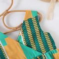 thumbnail image 3 of Girls Easter Dress Bowknot Design Dress Ruffle Short Sleeve Cute Summer Dresses for Teens Casual Spring Dress (Green,6-7 Years), 3 of 6