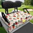 thumbnail image 4 of chaqlin Strawberry Pattern Golf Cart Seat Cover Non-slip, 4 Pockets, Suitable for Golf Carts, Fit for Club Car, 4 of 8