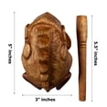 thumbnail image 2 of Instrumento musical Wooden Frog Guiro Rasp NUTTA 12,7 cm, 2 of 8