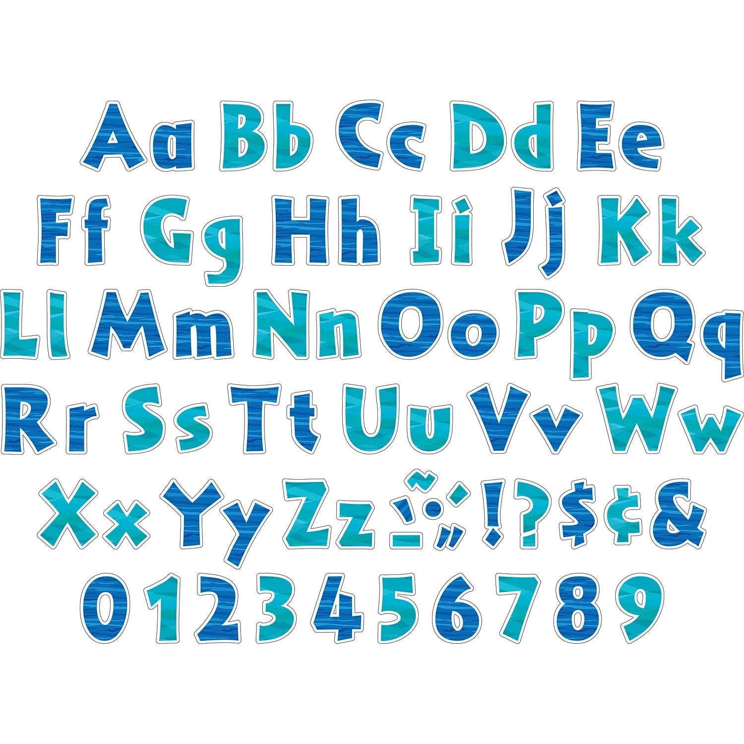 Barker Creek Sea & Sky 4" Letter Pop-outs - 510 Characters