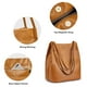 thumbnail image 5 of Bolso de hombro Kattee para mujer, de piel auténtica, suave, color marrón, 5 of 7