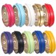 thumbnail image 2 of 10 pulseras de cuero finas, brazaletes de cuero de colores, pulseras para hacer tú mismo., 2 of 8