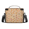 thumbnail image 3 of Corgi and Bone Orange Pattern Insulated Lunch Box for Women Men, Medium Leakproof Cooler Bag with Adjustable Strap, 10"x6.7"x8", 3 of 6