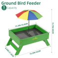 thumbnail image 2 of Comedero para pájaros Mixxidea, de madera, con sombrilla, 2,3 kg de capacidad, 2 of 8