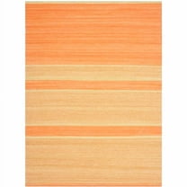 SAFAVIEH Kilim Aylmer Striped Wool Area Rug, Orange/Lime, 9' x 12'