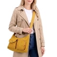 thumbnail image 4 of BadPiggies Waterproof Crossbody Bag for Women Nylon Messenger Bag Casual Shoulder Handbag Purse Bookbag - Yellow, 4 of 9