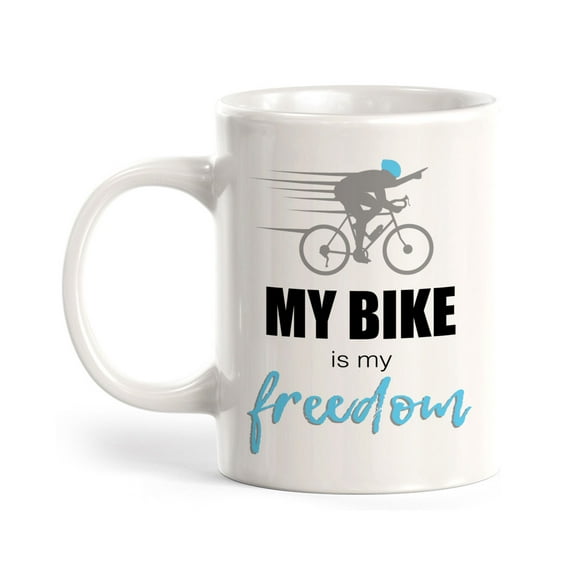 My Bike Is My Freedom, Cyclist 11oz Coffee Mug