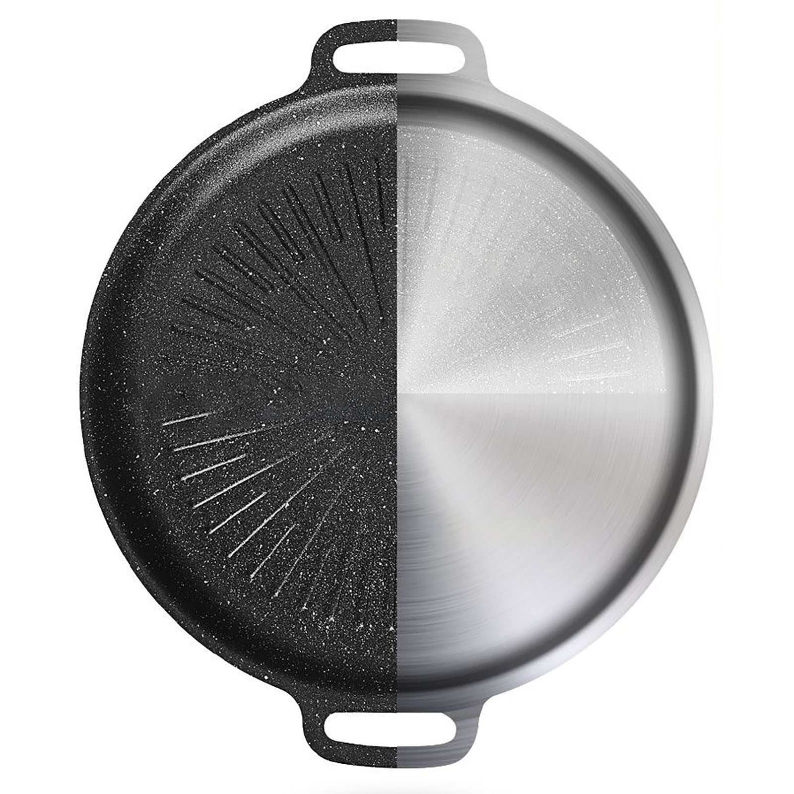 Non Stick Round Baking Grill Pan For Even Heating Multifunctional Stove Top Korean BBQ Frying And Grilling Kitchen
