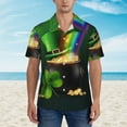 thumbnail image 4 of Kll Men'S Hawaiian Shirt Short Sleeve Button Down Beach Shirts-St. Patrick'S Day4, 4 of 8