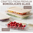 thumbnail image 4 of COOK WITH COLOR 8-Pc Glass Baking Dish Set with Lids, Microwave-Safe Glass Bakeware Set, Brown, 4 of 6