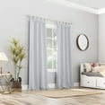 thumbnail image 6 of Sun Zero Brant Energy Saving Blackout Tab Top Curtain Panel, 40"X95", White, 6 of 9