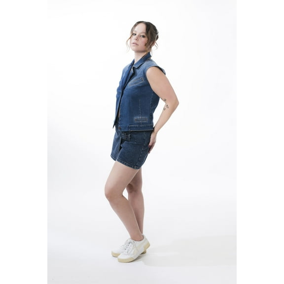 Blazer top   Wrap over Skort W Metal Detailing