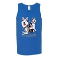 thumbnail image 2 of Wild Bobby, If It's Not an Alaskan Malamute It's Just a Dog Gift, Men Graphic Tank Top, Royal, Large, 2 of 4