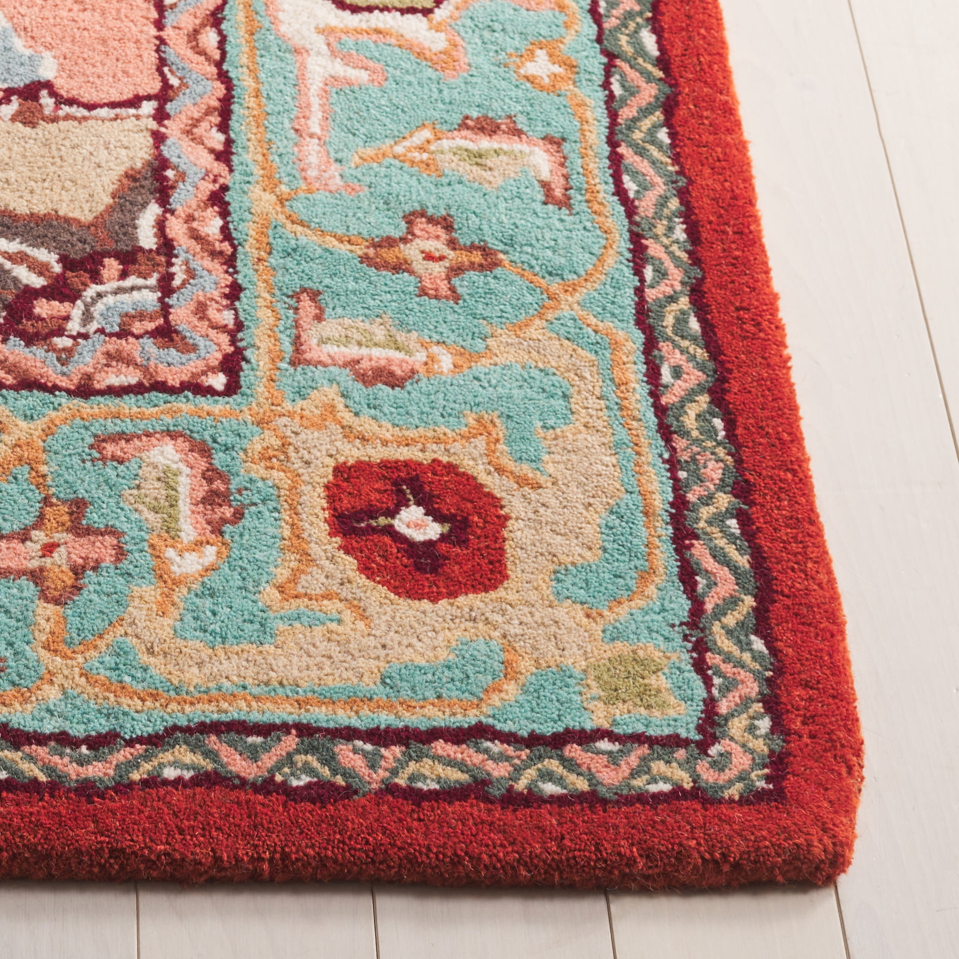 Safavieh Heritage York Oriental Wool Area Rug, Red/Blue, 6' x 9'