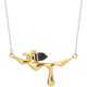 thumbnail image 1 of Collar de abeja con colgante de miel goteando, collar con dije de abeja, joyería para el cuello para mujer, 1 of 6