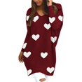 thumbnail image 2 of Birdeem Womens Jumper Oversized Tops Causal Long Sleeve Sweatshirt V Neck Jumper Tops, 2 of 6