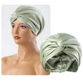thumbnail image 4 of 1 unidad de gorro de satén de seda ajustable para dormir, gorro de doble capa, turbante para dormir, para mujeres y hombres, pelo rizado o liso, trenzas largas y grandes, unisex, 4 of 6