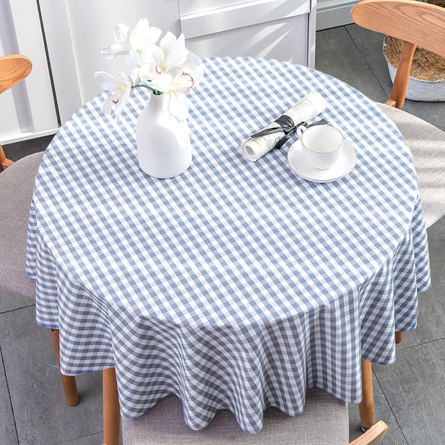 Rectangle Vinyl Table Cloth, Plastic Waterproof Wipeable PVC Oilcloth Spillproof Tablecloths, Small Square Farmhouse Outdoor Camping Table Cover for Kitchen, Picnic, BBQ 47x71 Inch 120x180cm