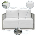 thumbnail image 3 of Modway Aura Outdoor Patio Wicker Rattan Loveseat, Multiple Colors, 3 of 8