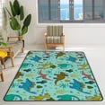 thumbnail image 3 of SKYSONIC Area Rug Dinosaurs Trees and Fern Nursery Rug Floor Mat Kids Playing Mat for Living Room Bedroom, 80x58 in, 3 of 6