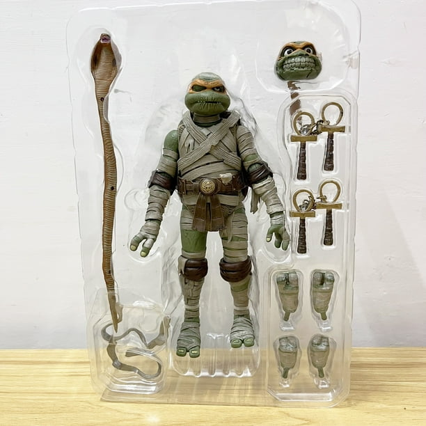 Neca Raphael - Figuras de acción de la tortuga monstruo de Frankenstein, muñeca de terror, regalo para niños, adorno de estantería zhangmengya LED